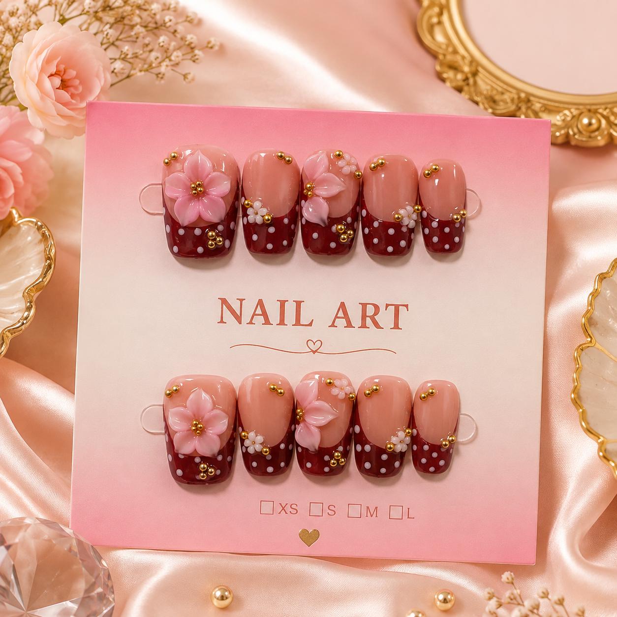 Press-on nail set by Benjie