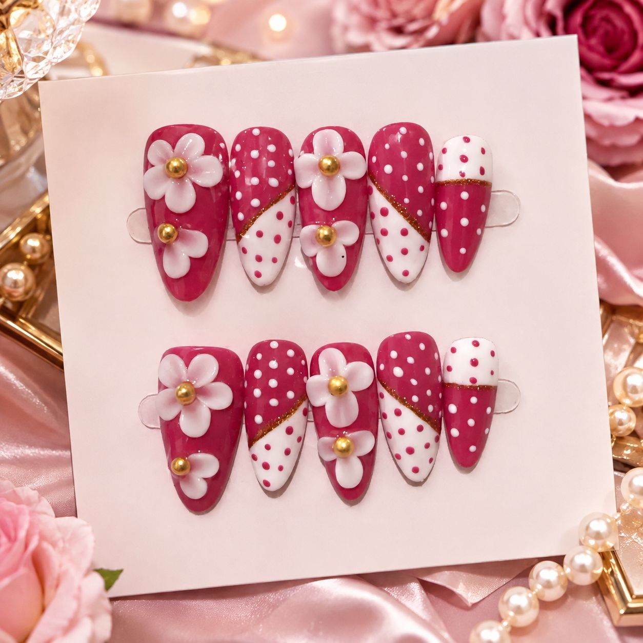 Press-on nail set by Benjie