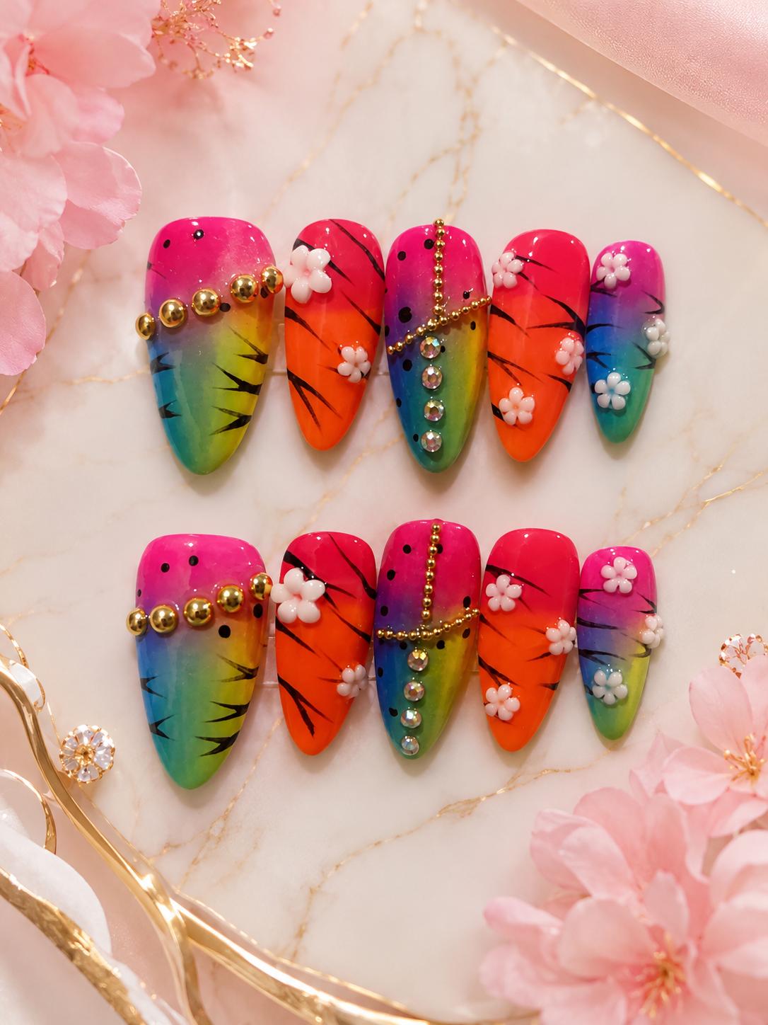 Press-on nail set by Benjie